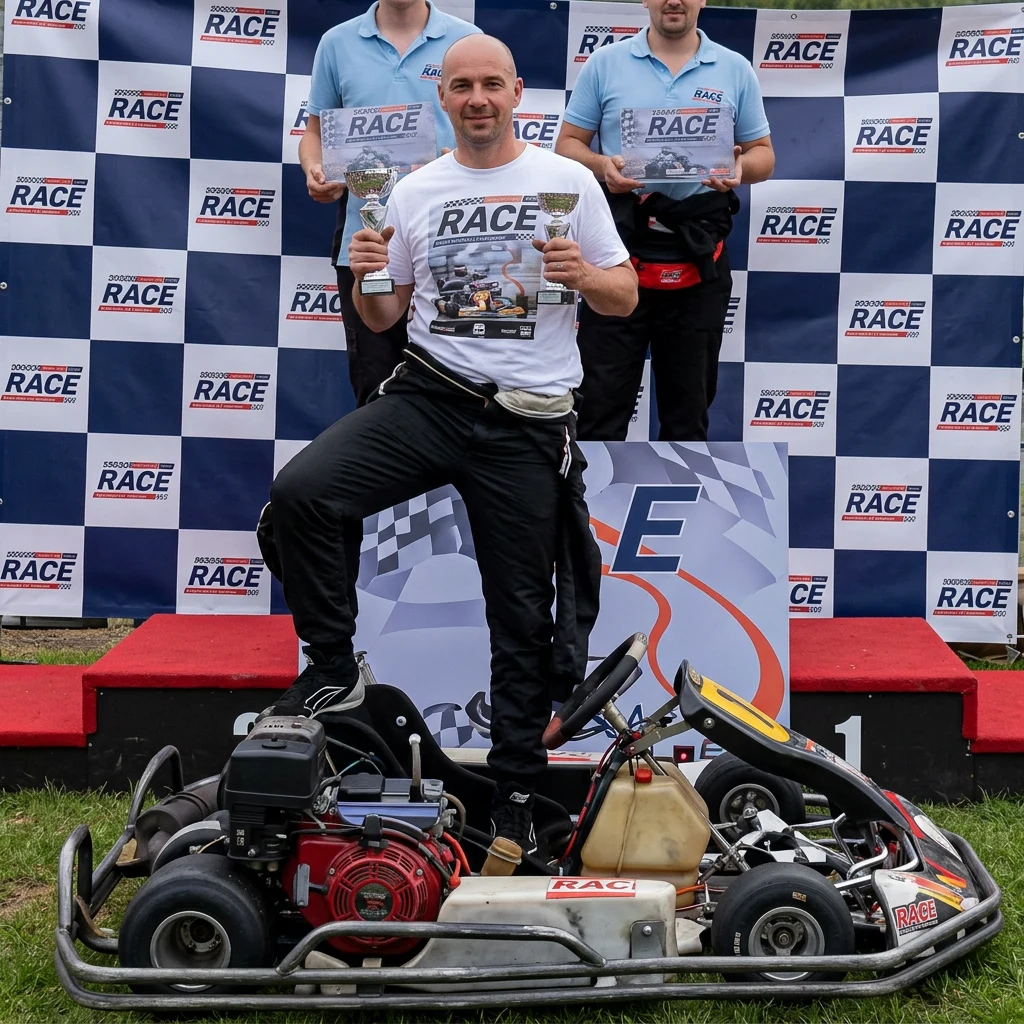 Karting action from a race weekend