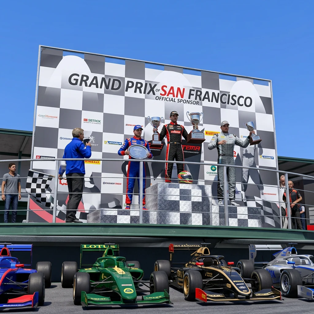 A driver interview at the circuit